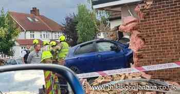 Sidcup home demolished after car crashes into wall