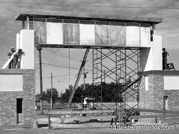 New gates go up in time for the 1953 Saskatoon Exhibition