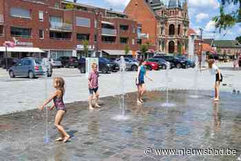 Fonteinen op nieuwe Gemeenteplaats in Hemiksem tonen zich bij mooie weer al meteen hit