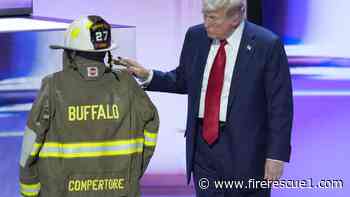 Fallen. Pa. chief's gear displayed at Republican convention; name intentionally misspelled