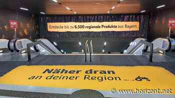 Außergewöhnliche Außenwerbung: Rewe zeigt den Verbrauchern die Kartoffeln von unten