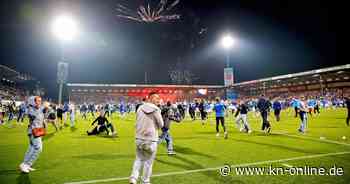 Pyro, Platzsturm und Fan-Tritt im Aufstiegsspiel: 65400 Euro Strafe für Holstein Kiel