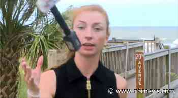 Reporter goes viral for her smooth mic toss when she was unknowingly still on-air