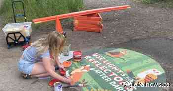 Calgary-area artists’ new creations promote safety along pathways