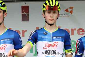 Jasper Verbrugge op het podium in Oostenrijk