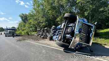 Driver seriously injured after tanker rollover