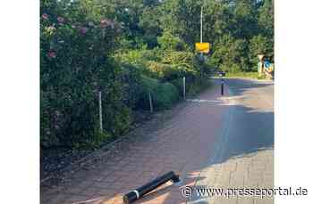 POL-PDLU: beschädigter Poller durch Unfallflucht