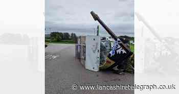 Minor injuries as campervan overturns at Rivington services