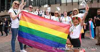 NHS cervical screening unit at Newcastle Pride 2024 - as thousands miss vital check-ups