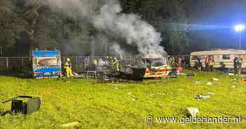 Man (24) aangehouden voor brandstichting caravans op Zwarte Cross