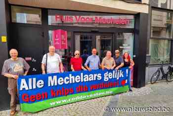 Actiegroepen houden prikactie aan campagnelokaal Voor Mechelen: “Maak van vesten een boulevard met één rijvak in beide richtingen”