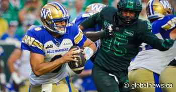Roughriders’ defence pivotal in beating Blue Bombers 19-9