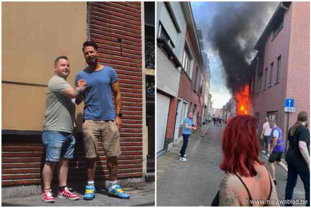 Kevin (31) en Marco (40) sleuren man uit brandend huis: “Toen we hulpkreten hoorden, hebben we geen seconde getwijfeld”