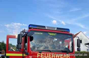 FW Minden: Zimmerbrand im Obergeschoss schnell gelöscht