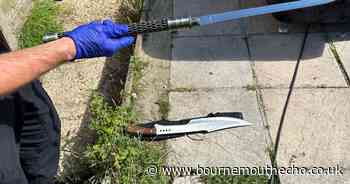 Weapons, drugs and cash seized in warrant at Poole home