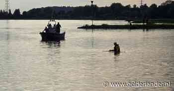 Grote zoekactie naar persoon te water in Nederrijn bij Wageningen