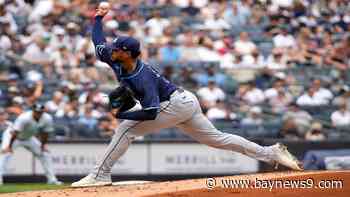 Bradley remains unbeaten in eight starts, Rays rout Yankees 9-1