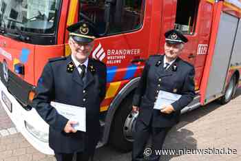 Stad huldigt twee brandweericonen: “Bijna vijftig jaar dienst, het wordt een unicum”