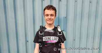 Blind Gateshead teenager with brain tumour 'thrilled' by skydive to raise cash for cancer charity