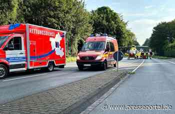 FW-EN: Unfall zwischen PKW und Motorroller - Rettungshubschrauber im Einsatz