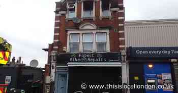 Walthamstow Forest Road fire destroys flat - photo shows