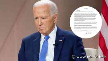 Biden steigt aus US-Wahlkampf aus: Die Erklärung des US-Präsidenten im Wortlaut