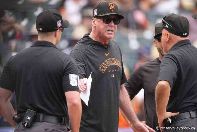 Talkative Giants manager Bob Melvin ejected before first pitch at Colorado