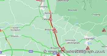 Crash on M6 at Preston causes severe delays of an hour