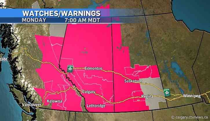 Calgary to see daytime highs 9 to 12 C above seasonal until Wednesday