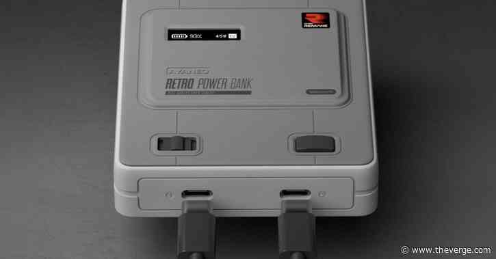 Here’s a 12,000mAh power bank cosplaying as a Super Famicom