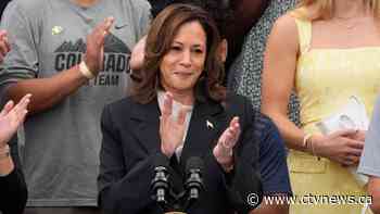 Harris praises Biden's 'unmatched' legacy, claims many of the delegates she needs for the nomination