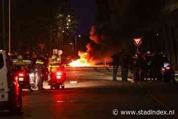 Jongeren die rotonde in brand staken op Urk riskeren een boete van 2.500 euro