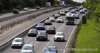M25 and M1 and closures near Watford for next two weeks