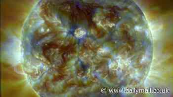 Warning Earth could be hit with radio blackouts this week as NASA captures dark plasma eruption from the sun