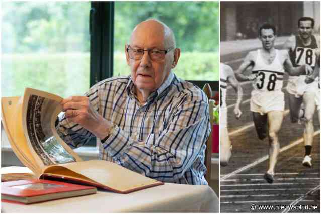 EENS OLYMPIËR, ALTIJD OLYMPIËR. Eugène Allonsius (86) is behalve zijn loopcarrière ook trots op zijn sportwinkel: “Ik ken nog alle schoenmaten van de vedetten van Anderlecht”