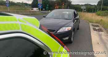 Driver parked car on motorway slip road to get McDonald's