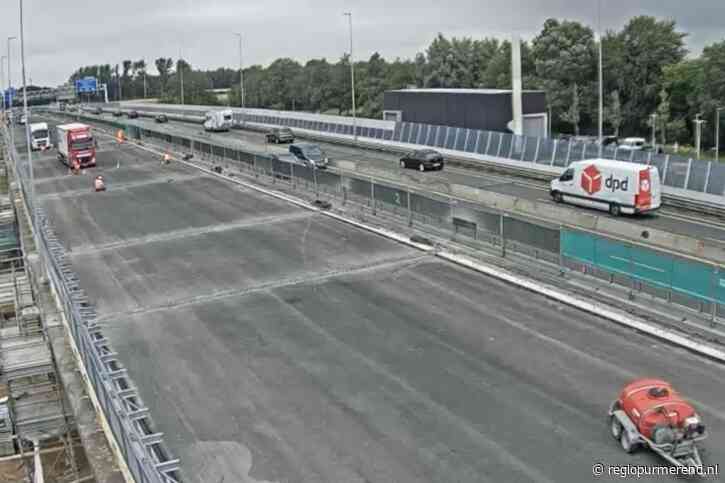Aankomend weekend gaat Rijkswaterstaat twee nachten de A7 in Purmerend afsluiten “ombouw verkeerssituatie”