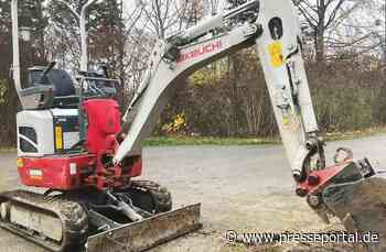 POL-HI: Diebe entwenden Mini-Bagger von Baustelle in Drispenstedt
