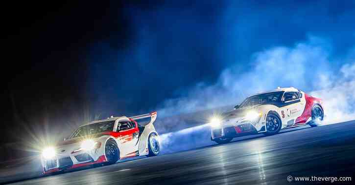 Tandem drifting Toyotas show how AI might help drivers on slippery roads