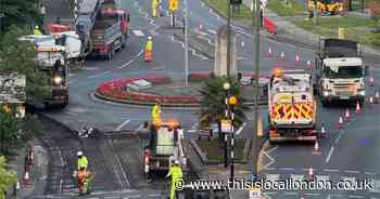Orpington War Memorial works nearby to close High Street