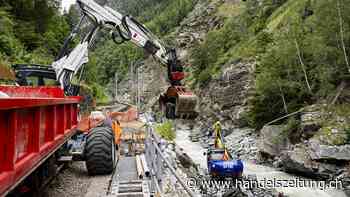 Bahnlinie Visp-Zermatt erst Ende August wieder durchgehend offen