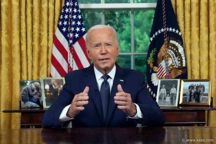 Biden will address the nation Wednesday on his decision to drop his 2024 Democratic reelection bid