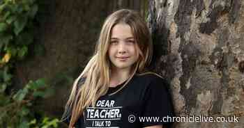 The Newcastle schoolgirl who has completed primary school with 100% attendance