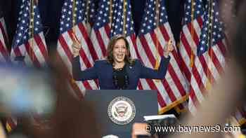 'The baton is in our hands,' Harris frames election as fight for freedom in first rally as likely Democratic presidential nominee