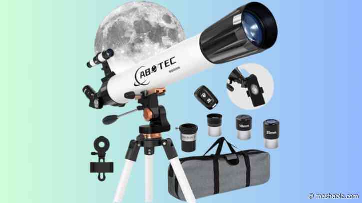 Magnify your view into outer space with this 40% off telescope