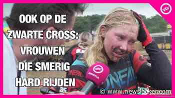 De MEIDEN op MOTOREN van de Zwarte Cross
