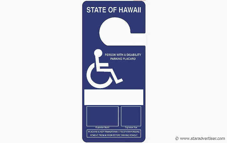 Kokua Line: Can business van without placard park in disability space?