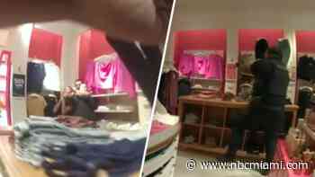 Bodycam shows Miami Beach cop fatally shoot man holding hostages at knifepoint in Victoria's Secret