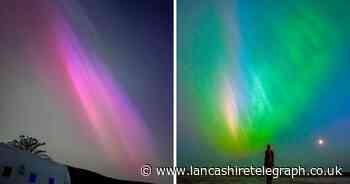 Northern Lights will be visible over Lancashire tonight