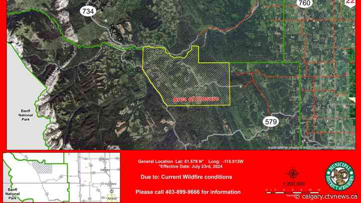 Wildfire north of Calgary prompts evacuation alert, highway closures